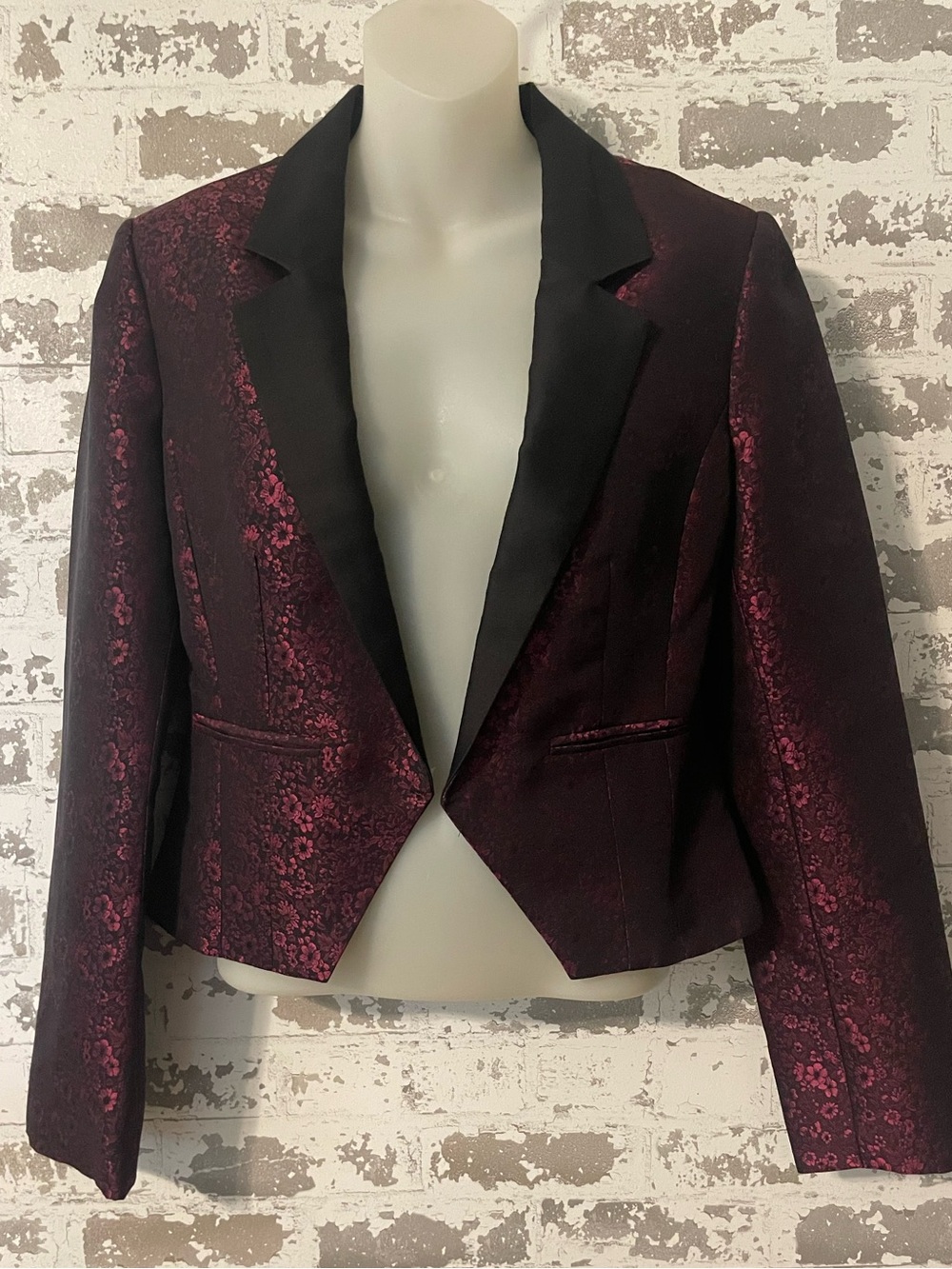 Mise en Scène by Ruffian Fall 2009 Silk Floral Brocade Tuxedo Blazer 8